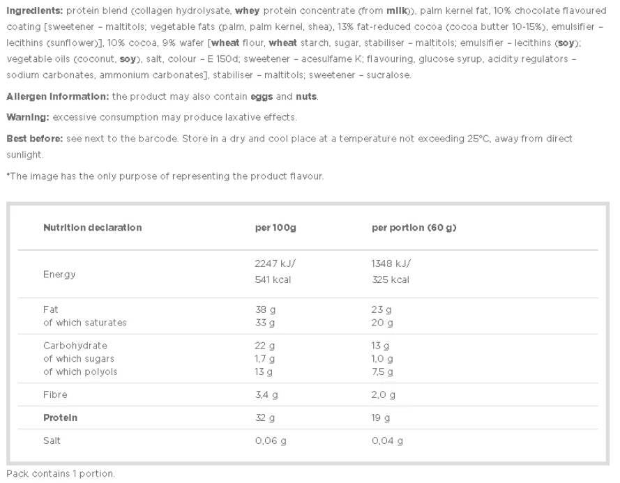 Protein Snack - Low Carb Protein Cookie - 60 grams
