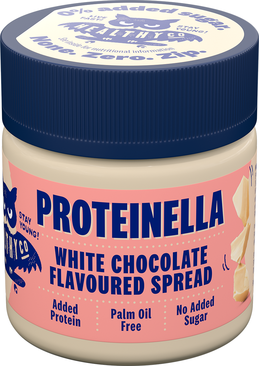 „Proteinella“ baltasis šokoladas 200 g - skystas baltasis šokoladas be pridėto cukraus ir be palmių aliejaus