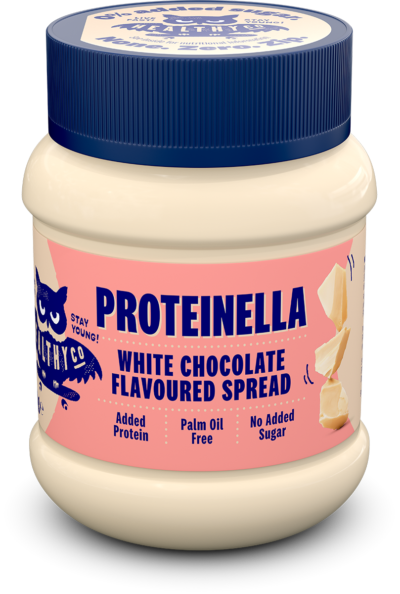 „Proteinella“ baltasis šokoladas 400 g - skystas baltasis šokoladas be pridėto cukraus ir be palmių aliejaus