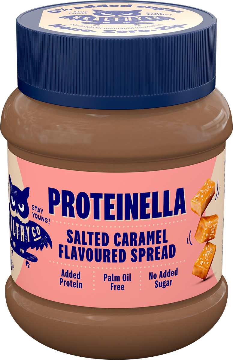 „Proteinella“ druskos karamelė 400 g - nėra pridėto cukraus ir nėra palmių aliejaus