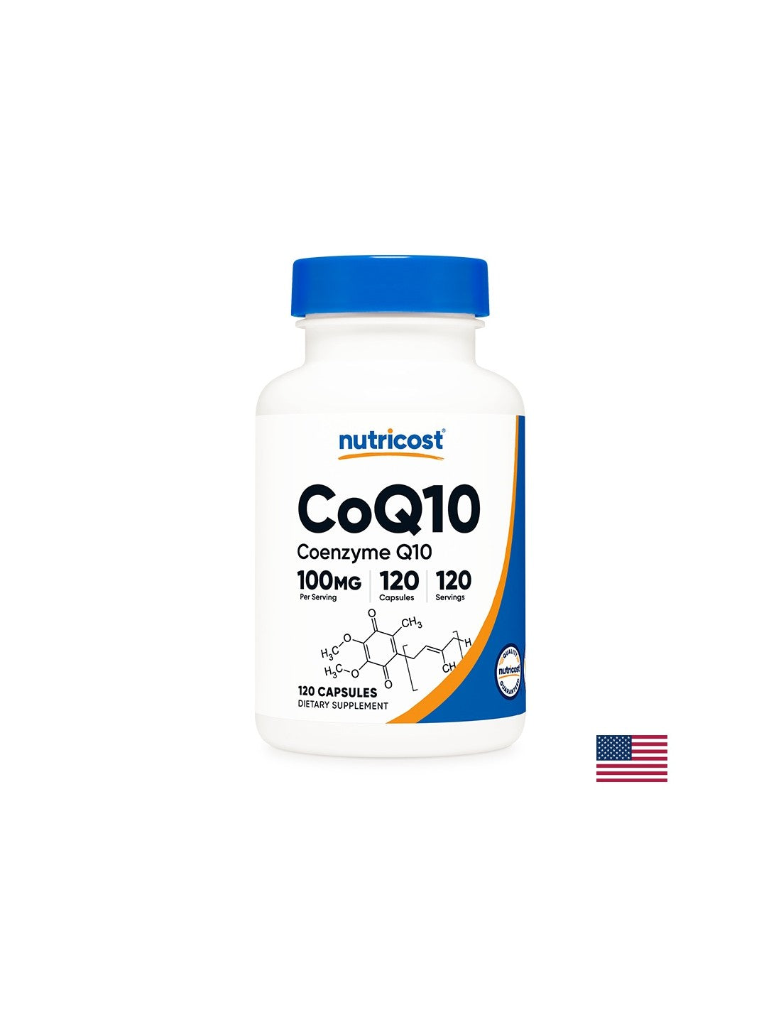 Energie a zdravé srdce - Koenzym Q10, 100 mg x 120 kapslí <tc>Nutricost</tc>