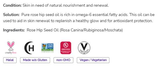 Rose Hip Seed Oil | 100% Pure - 118 ml