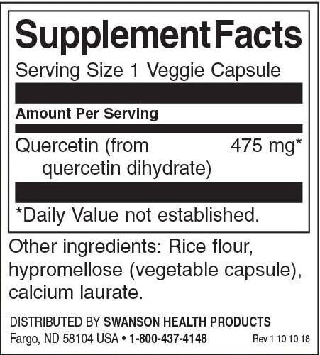 Quercetina 475 mg - 60 cápsulas