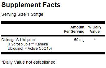 Quinogel - Hydrosoluble Ubiquinol CoQ10 30 Gel capsules
