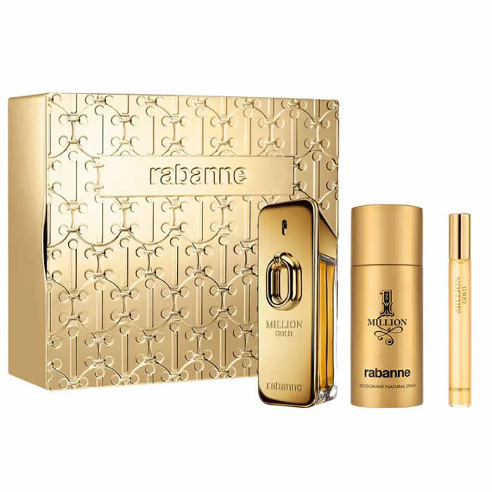 Rabanne milion zlatý eau de parfum intenzivní sprej 100 ml sada 3 kusů
