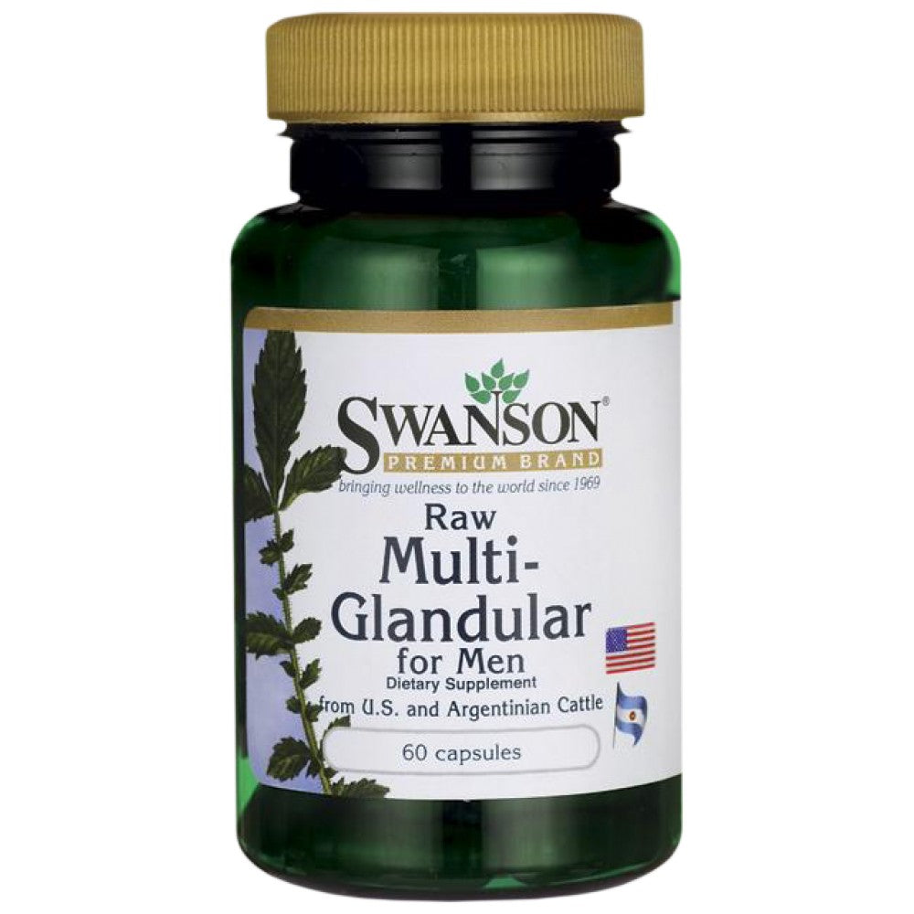 Raw Multi-Glandular For Men 450 mg 60 capsules