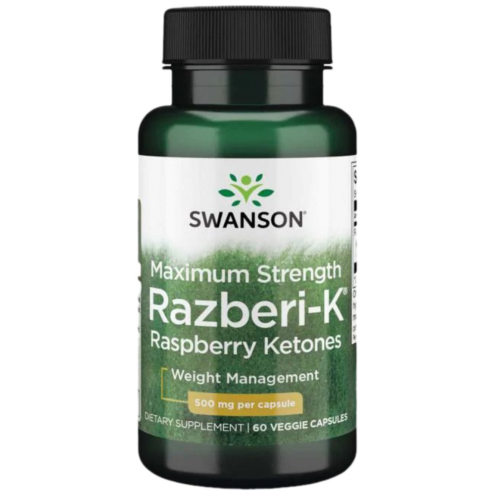 Razberi -k 500 mg/resistencia máxima cetonas de frambuesa - 60 cápsulas