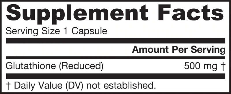Reduced Glutathione 500 mg - 60 capsules