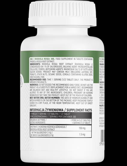 Rhodiola Rosea 300 mg 150 tabletas