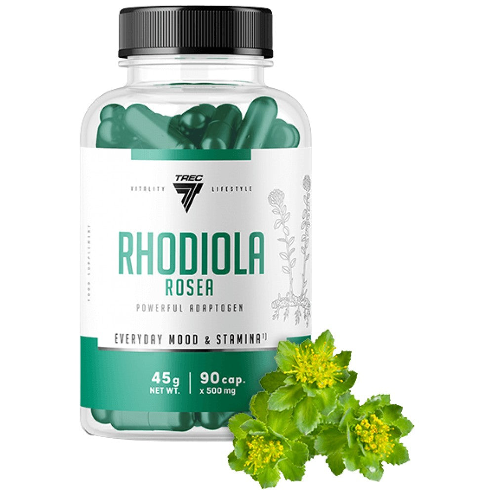 Rhodiola Rosea 500mg | 100 mg šaknies ekstraktas - 90 kapsulių