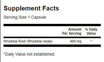 Rhodiola rosea raíz 400 mg - 100 cápsulas