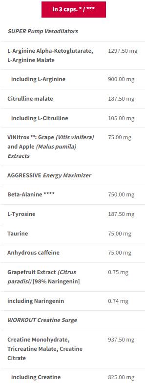 ZAAG. Caps | Super agressieve pre -workout - 30 capsules