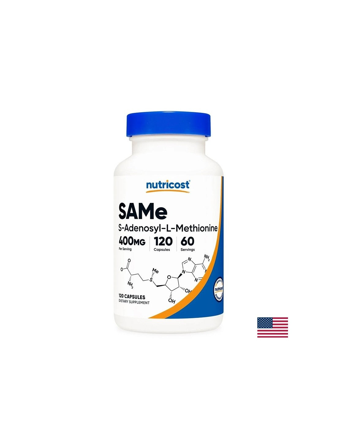 Contra el estrés y el insomnio - Sam -E adenosilmetionina, 200 mg x 120 cápsulas