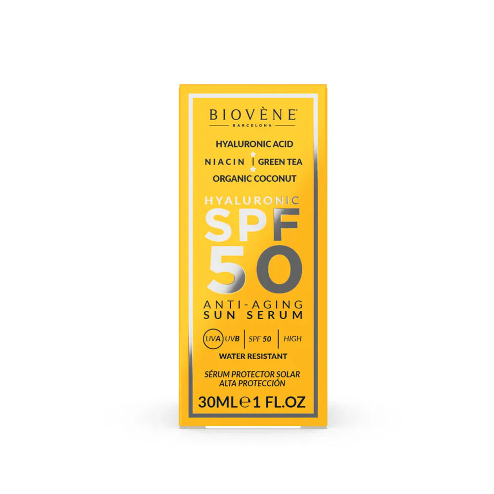 Anti -aging obličejový opalovací krém SPF 50 s kyselinou hyaluronovou - 30 ml