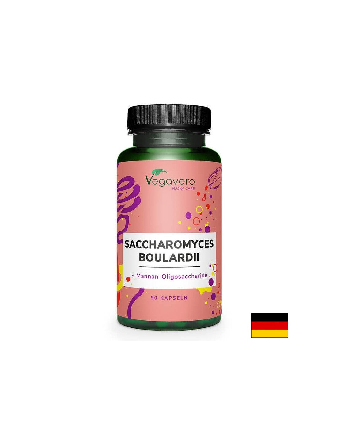 Saccharomyces Boulardii + Mannan-oligosacharid (MOS), 90 kapslí, 100% veganské <tc>Vegavero</tc>