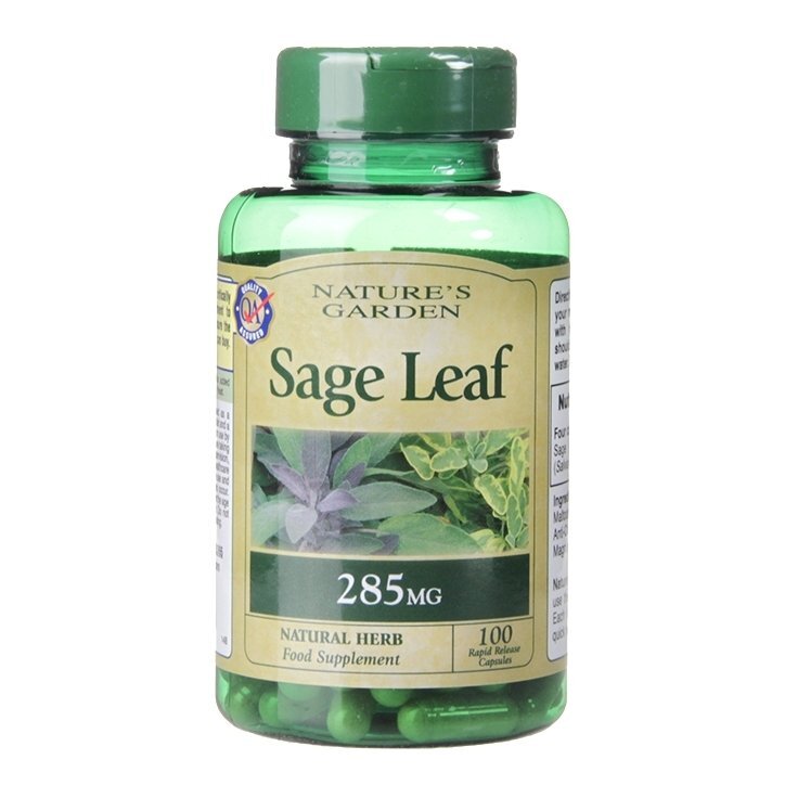 Salvia (Sage Leaf) (Sage) 285mg 100 kapslí Holland & Barrett
