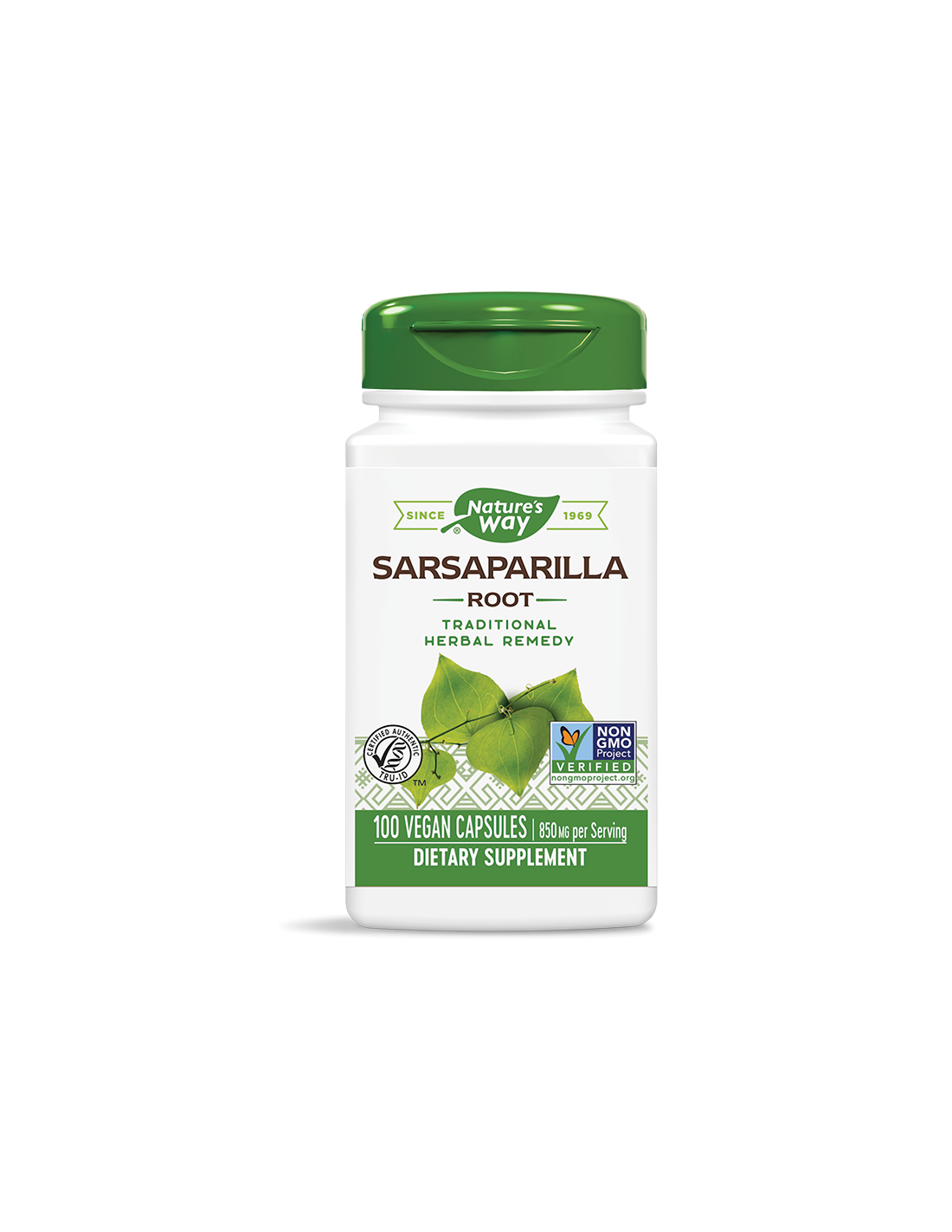 Raíz de sarsaparilla 425 mg - 100 cápsulas