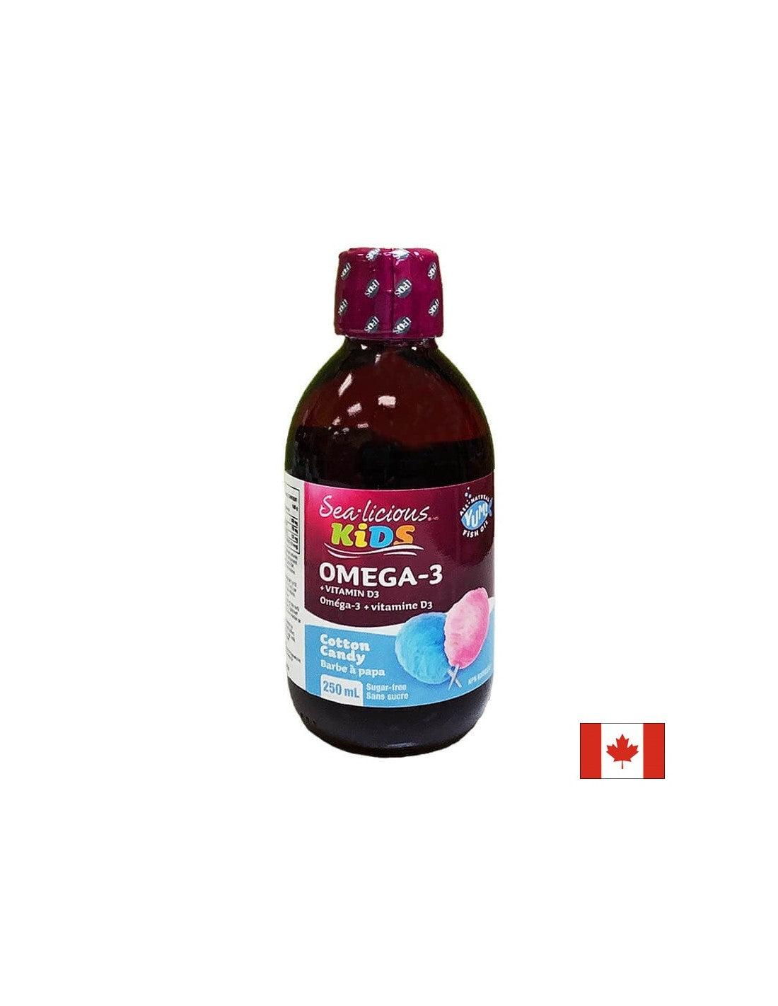 Sea-Licious® Kids Omega-3 + Vitamina D3/Omega-3 1500 mg + Vitamina D3 400 UI para niños, 250 ml <tc>Natural Factors</tc>