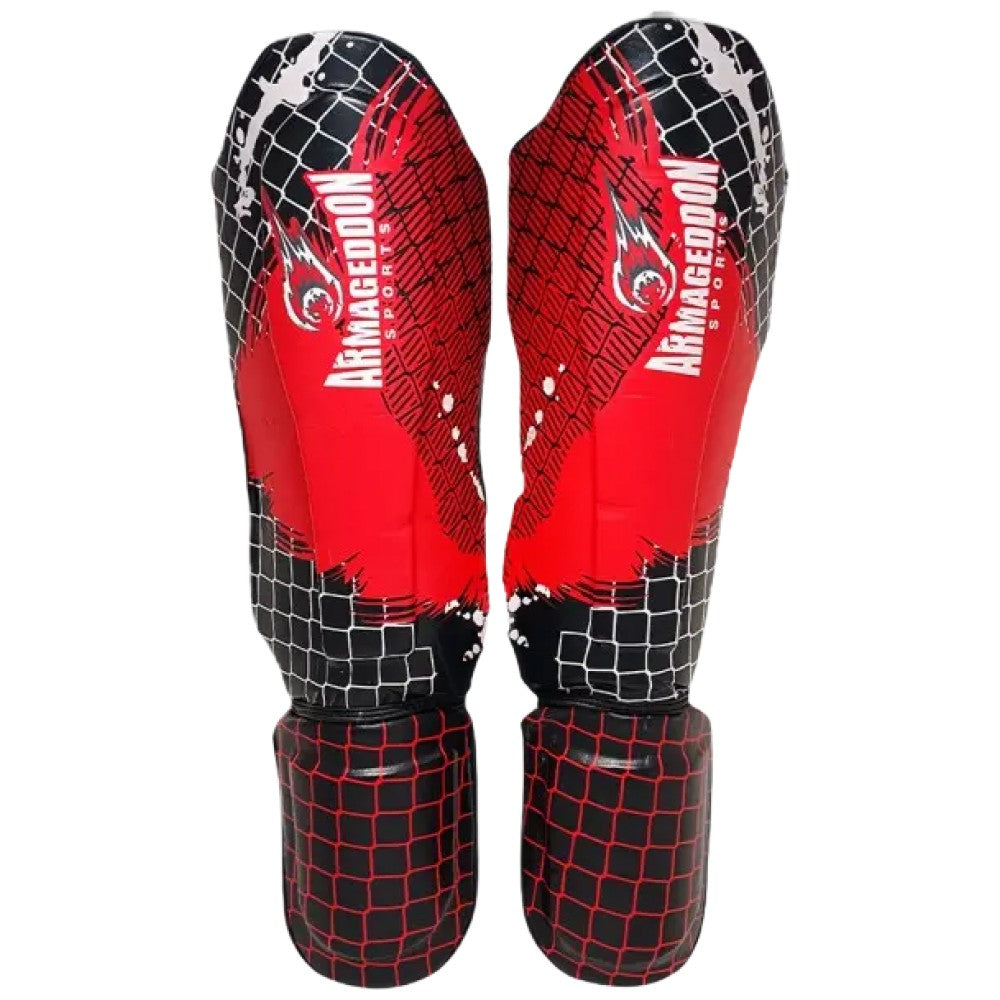 Shin Guards - Red 2 PC.