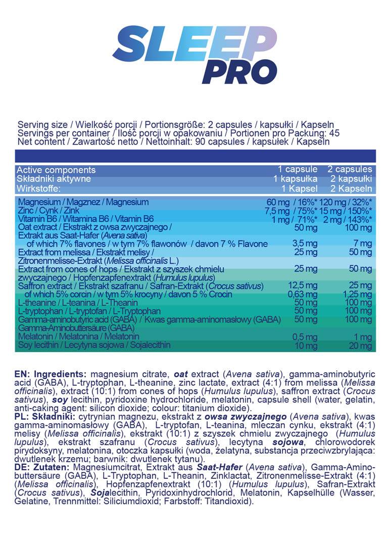 Sleep Pro - 90 cápsulas