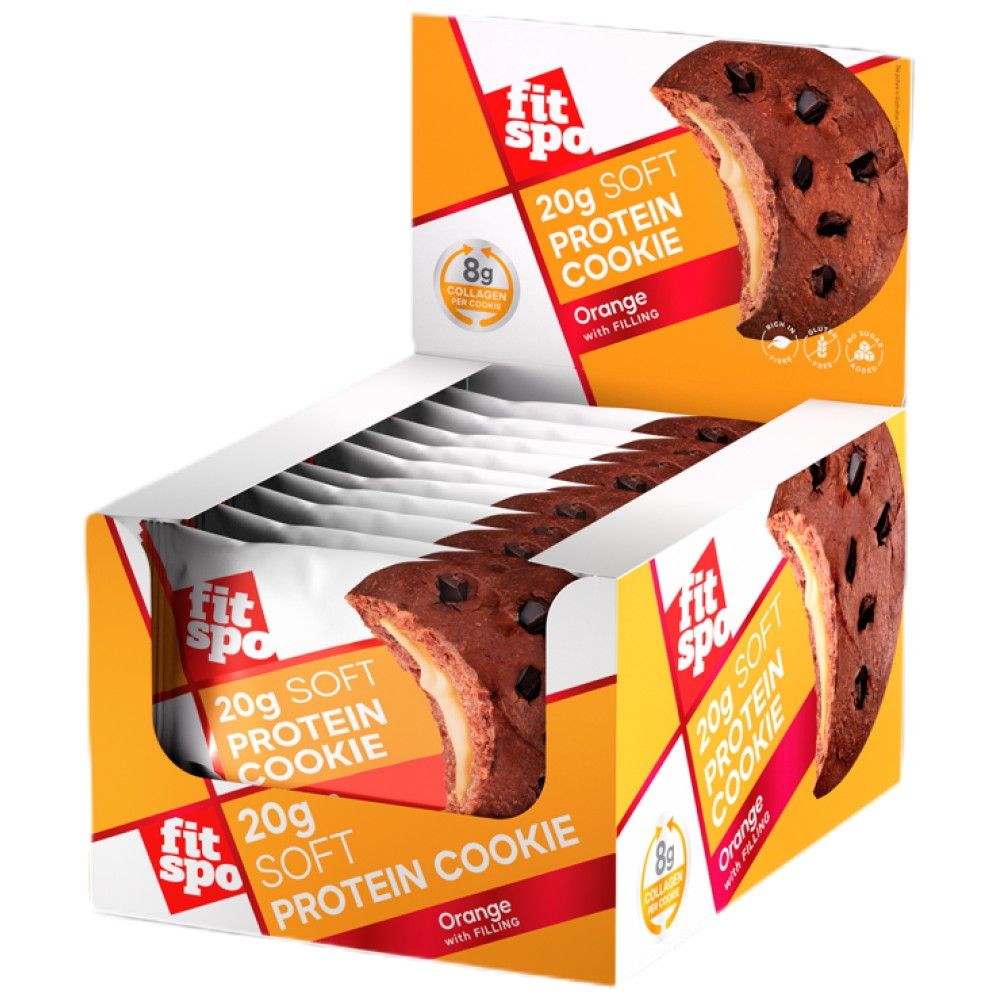 Cookie de proteína suave | con 8G de colágeno y sin azúcar agregada - 10 x 70 gramos