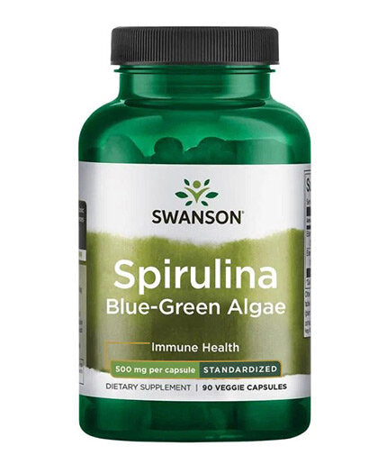 Spirulina Blue -Green Algen 10% Phycocyanin 500 mg - 90 capsules