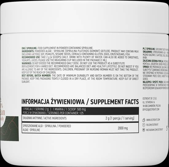 Spiruline Powder 250 grams