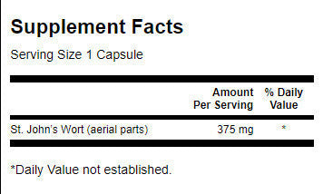 Šv. John's Wort 375 mg - 60 kapsulės