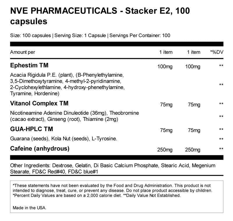 E2 XTREME 100 capsules