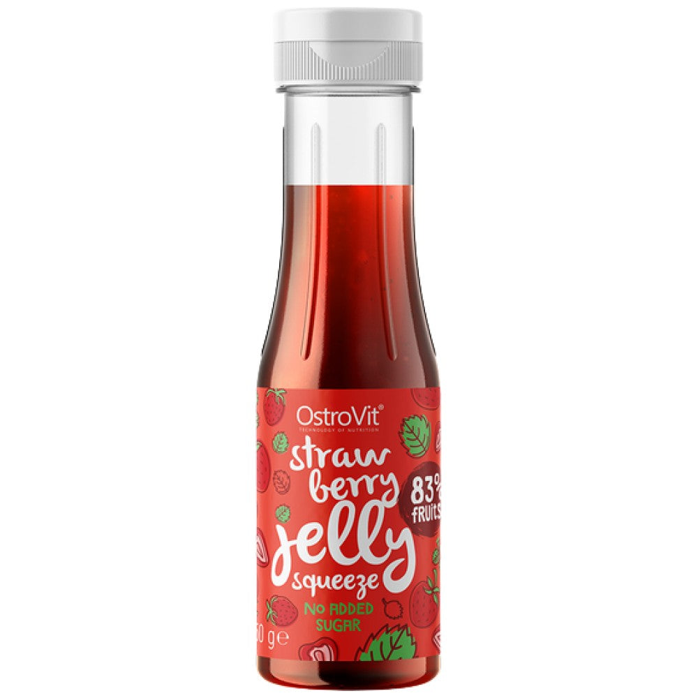 Strawberry 83% Jelly Squeeze | No Added Sugar 350 ml