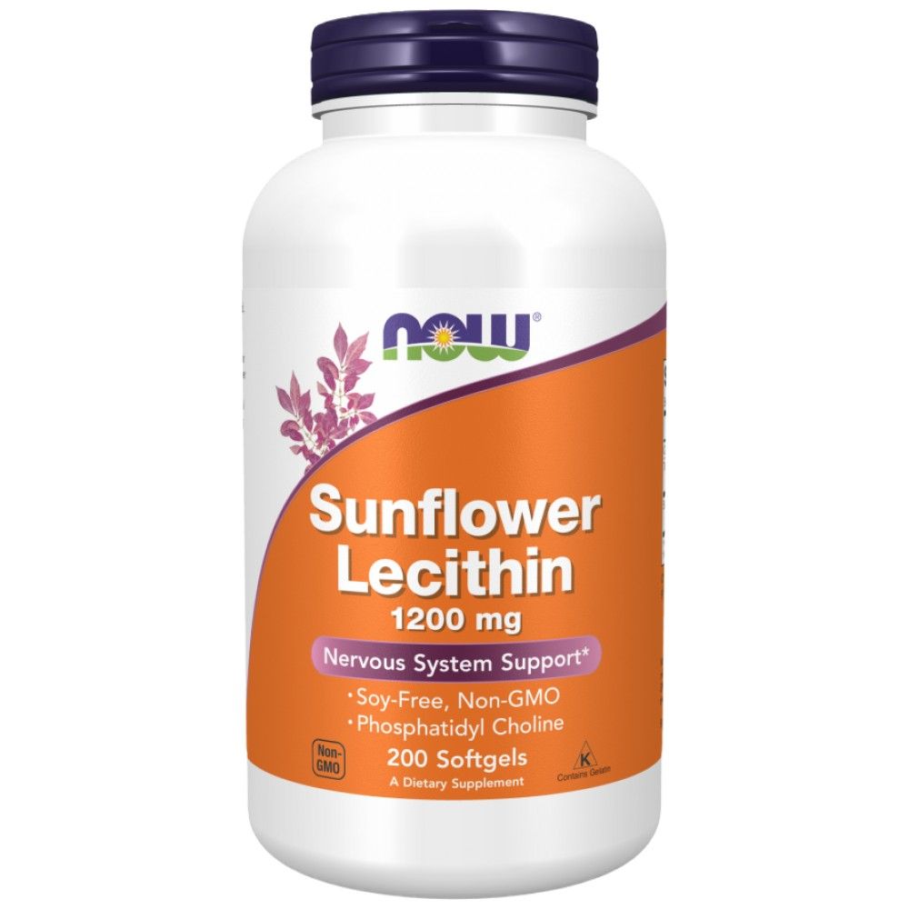 Lecitina de girasol 1200 mg - 200 cápsulas de gel