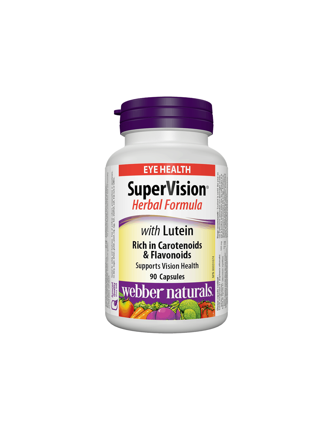Supervision® Fórmula herbal/ fórmula herbal para apoyar la visión con luteína X 90 Cápsulas
