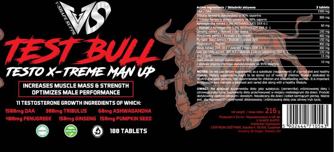 Test Bull | Testo X-Treme Man Up - 300 Tablets