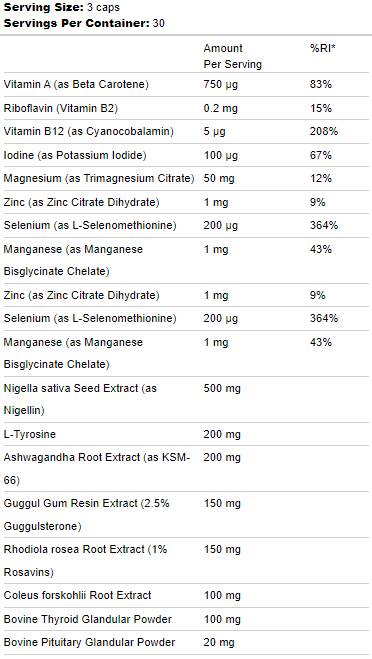 Thyroid Support | with Ashwagandha & Guggul - 90 capsules