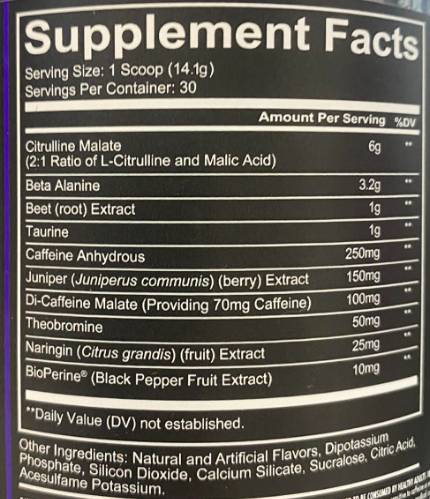 Totale oorlog | Pre -workout - 392 gram