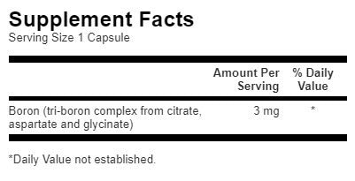 Triple Boron Complex 3 mg - 250 capsules