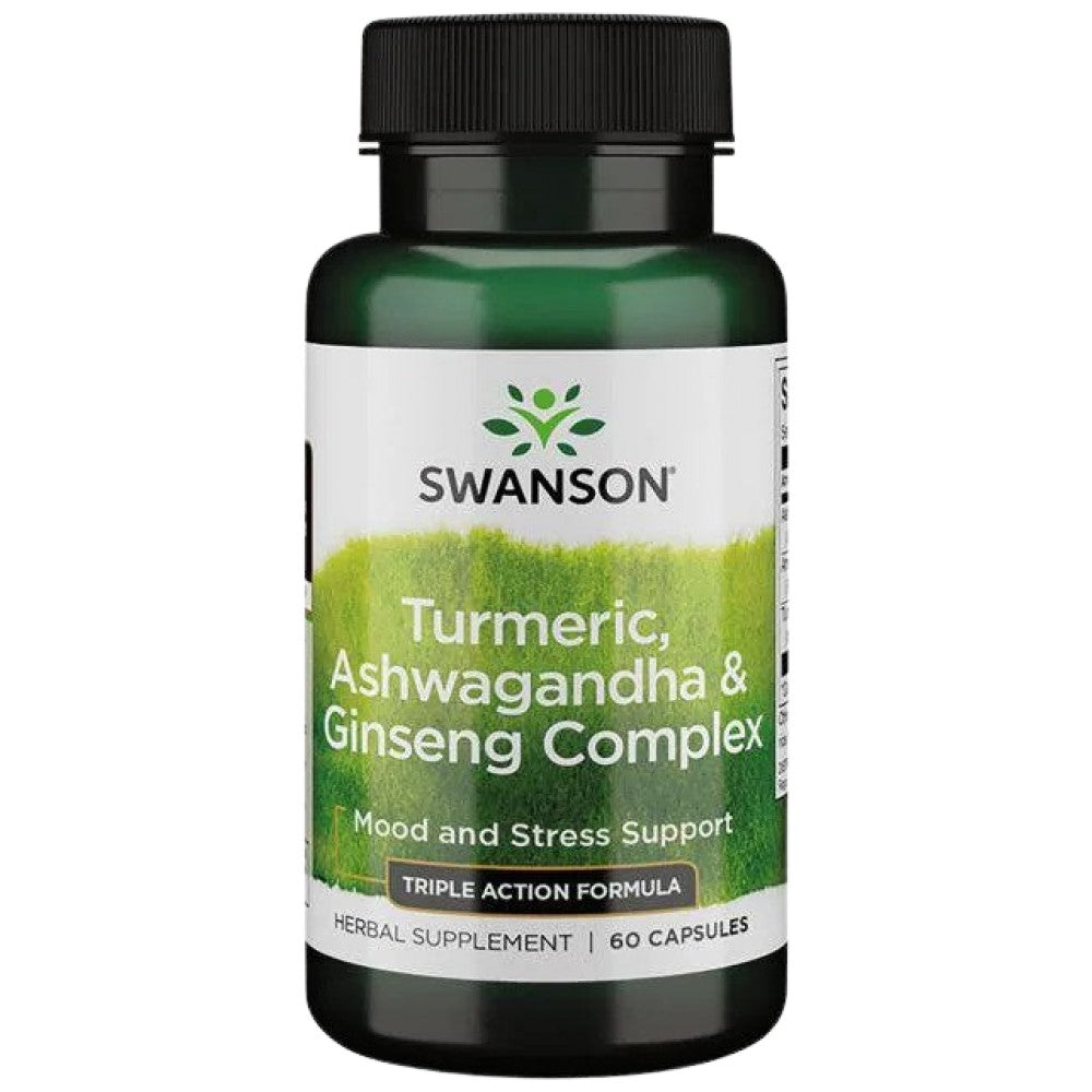 Turmeric, Ashwagandha and Ginseng Complex 60 capsules