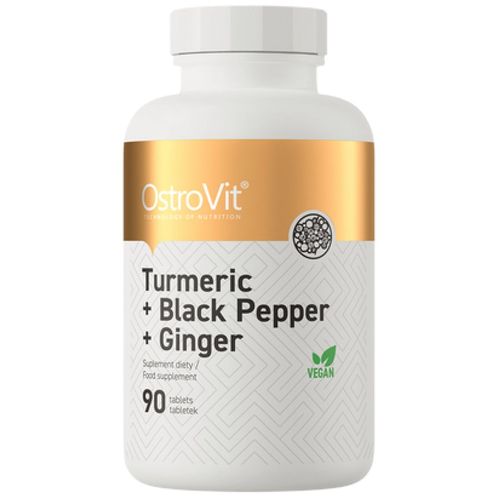 Turmeric + Black Pepper + Ginger 90 Tablets