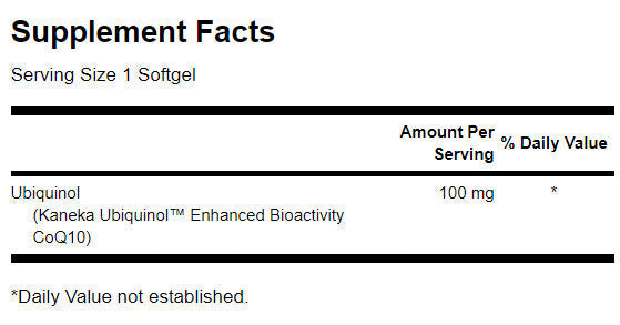 Ubiquinol Enhanced Bioaktivity Coq10 100 mg - 60 gelových tobolek