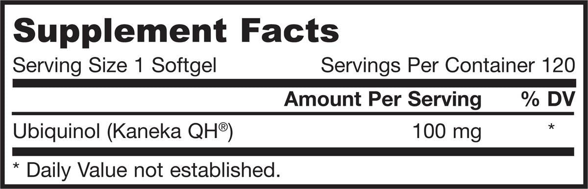 Ubikinool qh -absorb 100 mg - 120 geelkapslit
