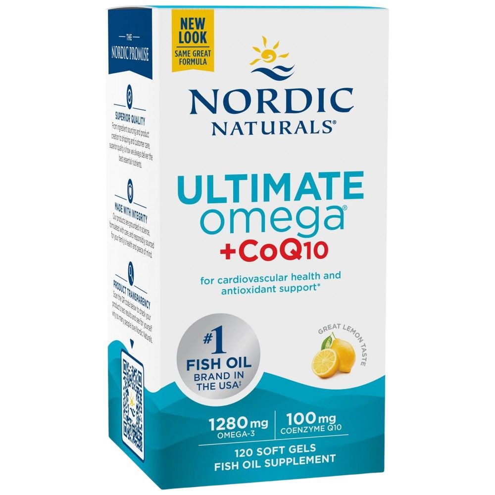 Ultimate Omega 1280 mg + CoQ10 - 120 Gel capsules
