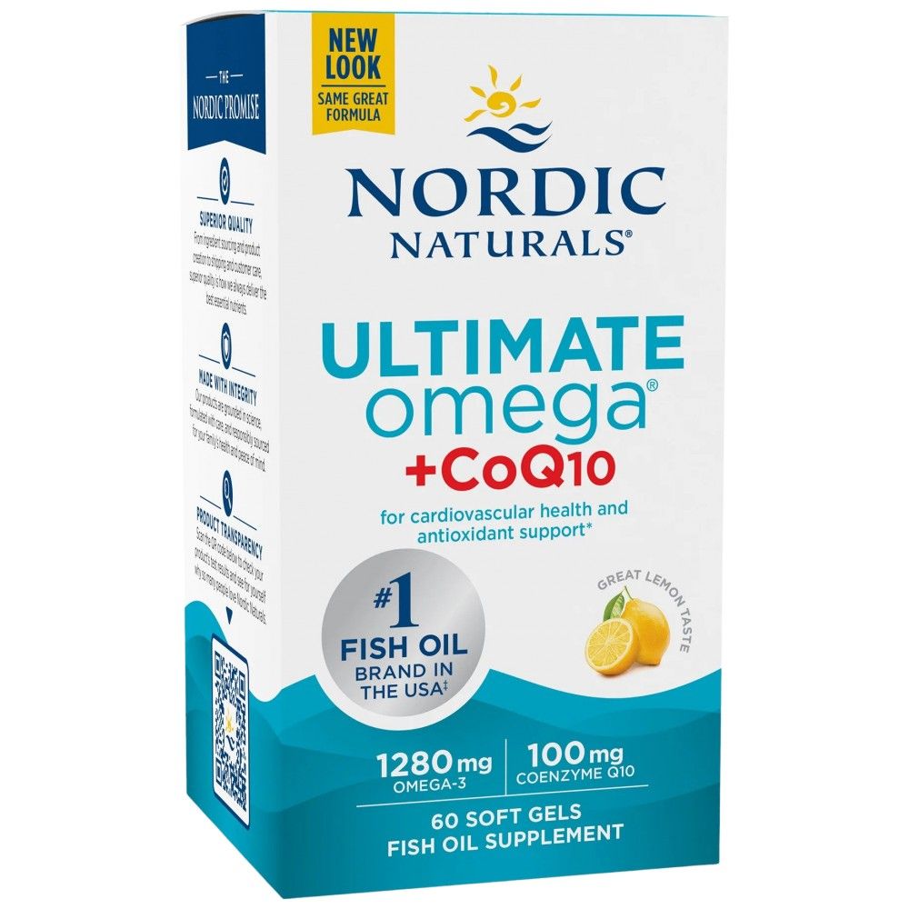 Ultimate Omega 1280 mg + CoQ10 - 60 Gel capsules