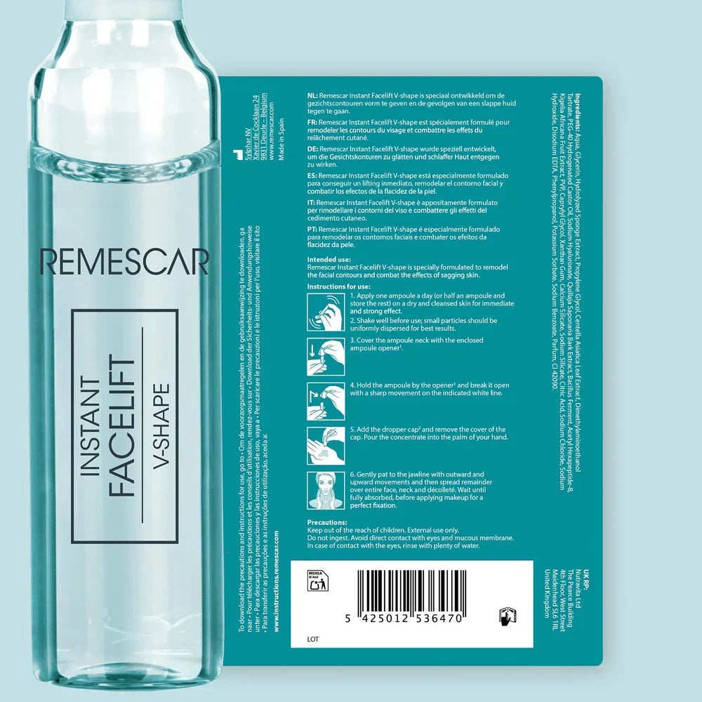 Ampoules for instant lifting and V-shaped facial contour 5x2ml