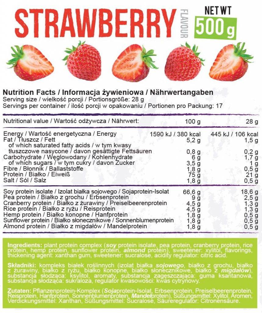 Proteína vegana: 500 gramos