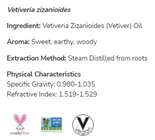 Vetiver Oil | 100% Pure Vetiveria Zizanioides - 10 ml