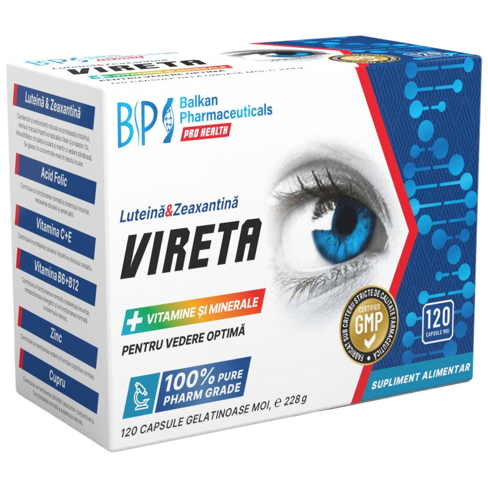 Vireta | Optimalus regėjimas - 120 kapsulės