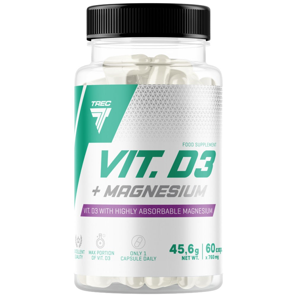 Vit. D3 + magnez | Kapsułki witaminy D 60