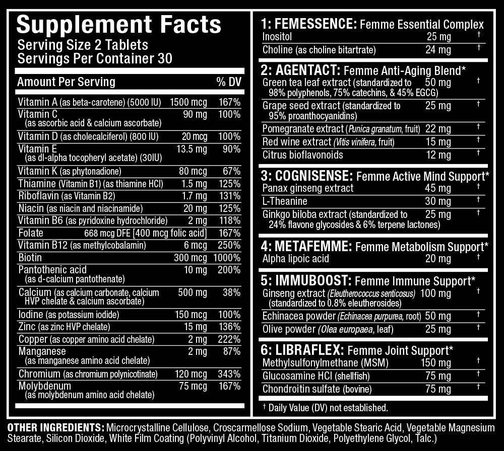 Vititform / Premium Multi -vitamin fir Fraen - 60 Pëllen
