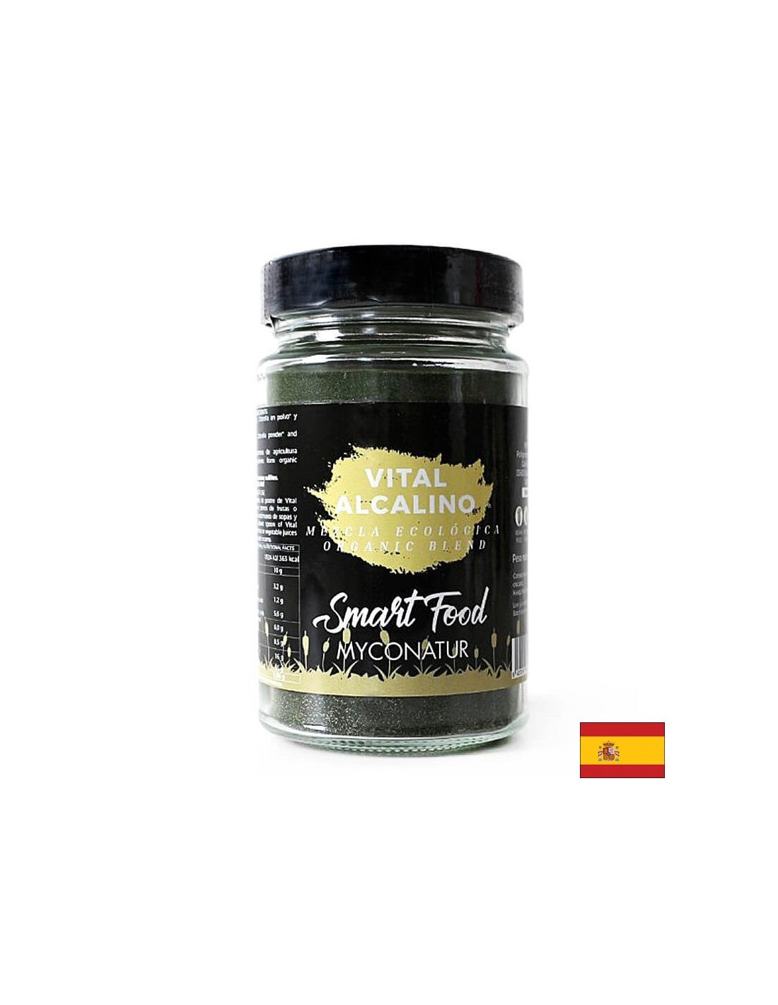Vital Alcalino, Bio - eng Mëschung aus organesch Algae fir Alkaline Gläichgewiicht, 180 G MYCONATUR