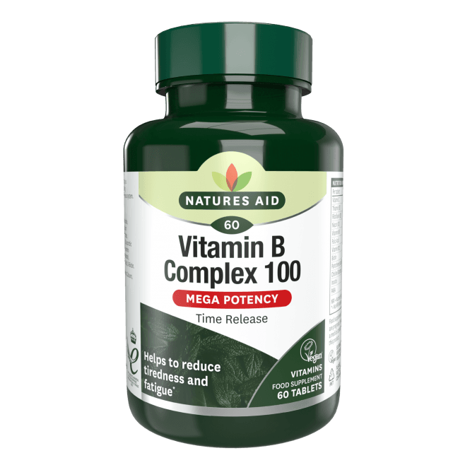 Vitamin B Complex (Vitamin B Complex 100) 60 tablets with slow release NaturesAid